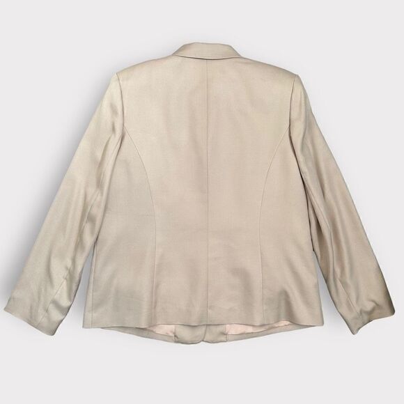 Amanda Smith‎ Pure Silk Ivory Blazer Top 2 Pieces Set Size 16 - Picture 4 of 9